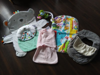 Full Box of 0-6m Baby Girl Items (Clothes, Halo Sleep Sac, etc)