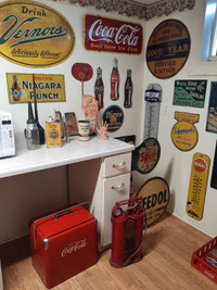 Collector paying fair prices for vintage signs and advertising