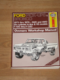 Haynes Ford pick-up & Bronco Manual