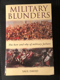 Military blunders by Saul David softcover book