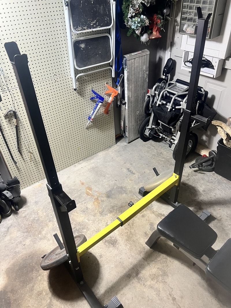 Heavy duty weight bench and stands Exercise Equipment London Kijiji