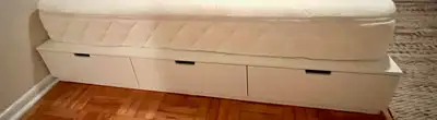 IKEA NORDLI Queen Storage White Bed Frame (6 Drawers), View more
