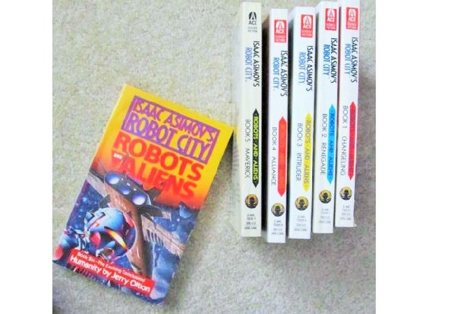 Isaac ASIMOV ""ROBOT CITY" Robots and Aliens" …Book  1 to 6 Set in Fiction in Ottawa