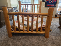 Custom Pine Log Bed Frame Queen Size
