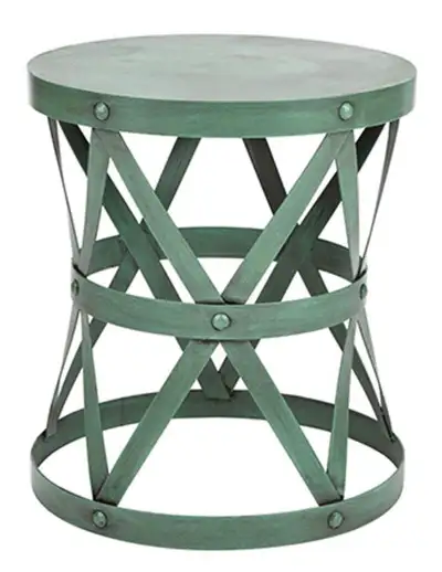 Round side table aqua/teal, View more