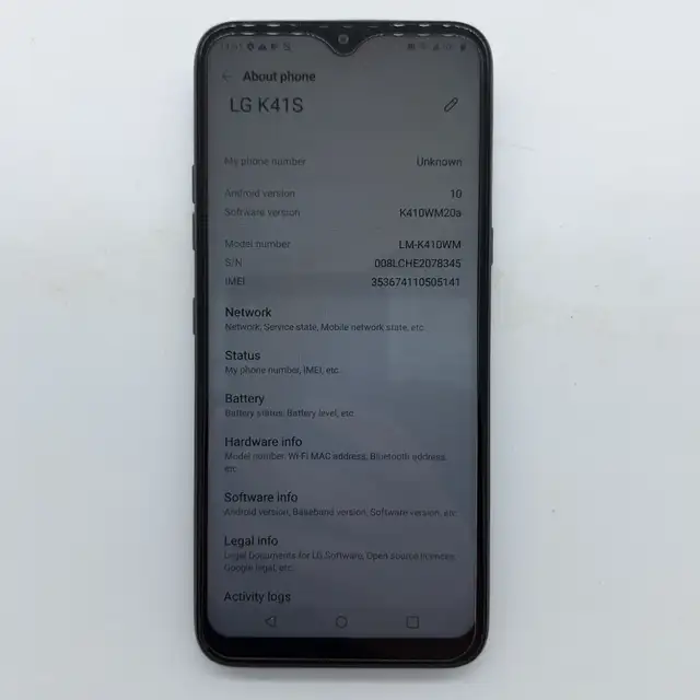 Factory Unlocked LG K41S 32GB 10 Black LMHK410WM63771549648641120