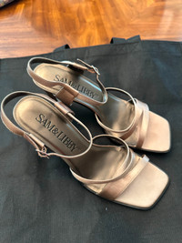Sam & Libby Taupe Coloured Evening Shoe Size 10 (LIKE NEW)