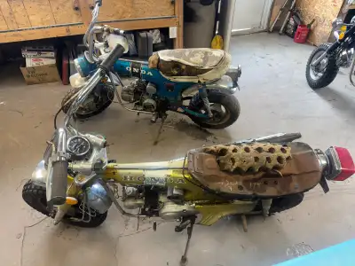 NEED THEM GONE THIS WEEKEND Price reduced 2200 for the pair I have two early Honda CT 70s for sale....