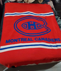 Vintage Montreal Canadiens blanket