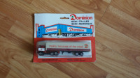 Carded Vintage Dominion Stores Semi Tractor Trailer Set