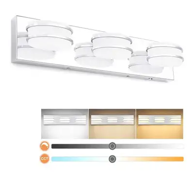 Colour: Chrome- Oval Shade Material: High-quality Acrylic+SUS304 Stainless Steel StyleModern Light f...