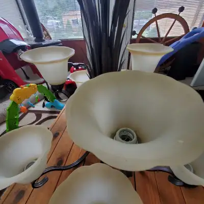 BIG ANTIQUE STYLE CHANDELIER, View more