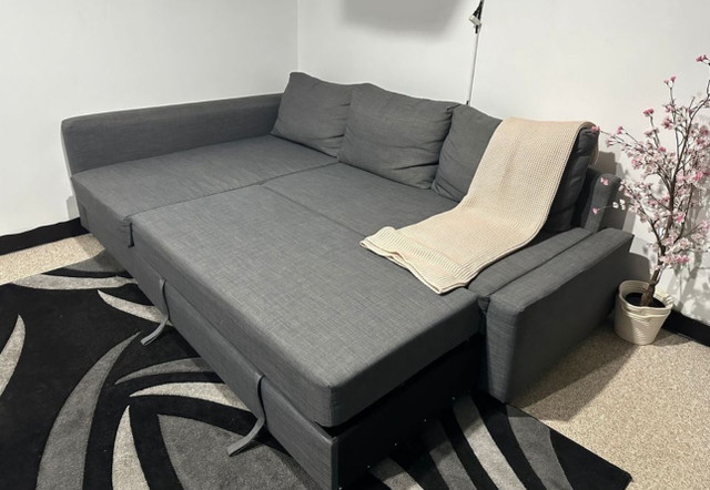 IKEA sofa bed with storage  free delivery  in Couches & Futons in City of Toronto - Image 2