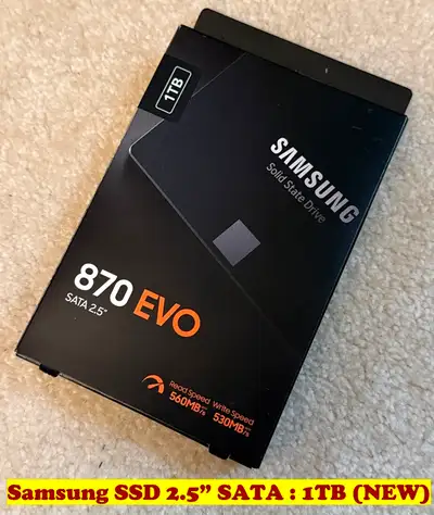 Samsung SSD 2.5” SATA : 1TB (NEW), View more