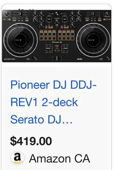 Pioneer DDJ-REV1 2 -deck Serato DJ controller , View more