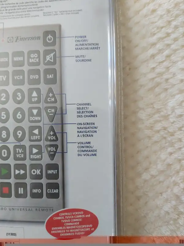 Brand New in Package! Emerson Jumbo Universal Remote in Video & TV Accessories in Saint John - Image 10
