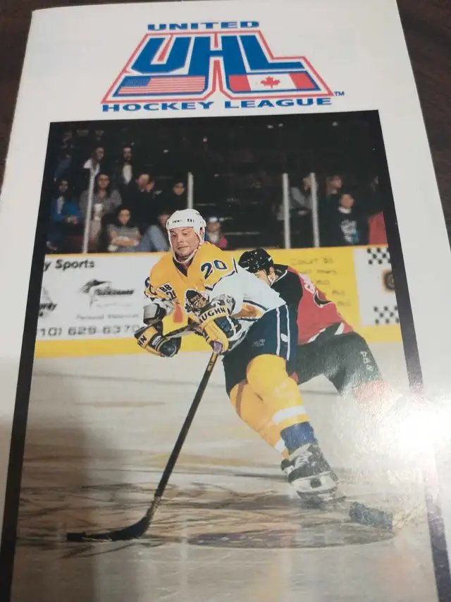 Rare 1997-98 UHL schedule62854390255362121