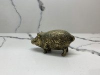 Vintage Brass Pig  