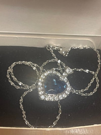  Rare, Céline Dion, romantic, ocean, heart pendant, necklace