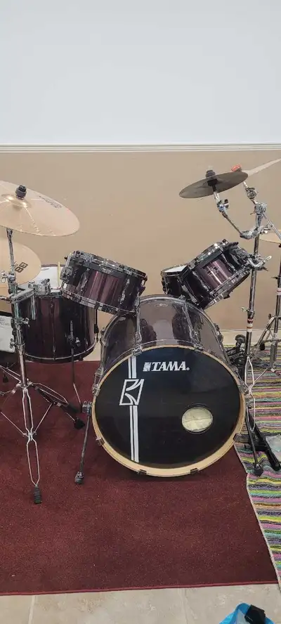 Tama acoustic drumset , View more