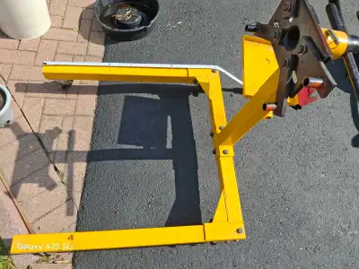 Engine stand, 33 inch by 34 inch. Pick up Pickering. Currently assembled, If needed disassembled to...