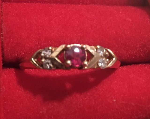 Ruby Diamond Ring in Jewellery & Watches in Saint John