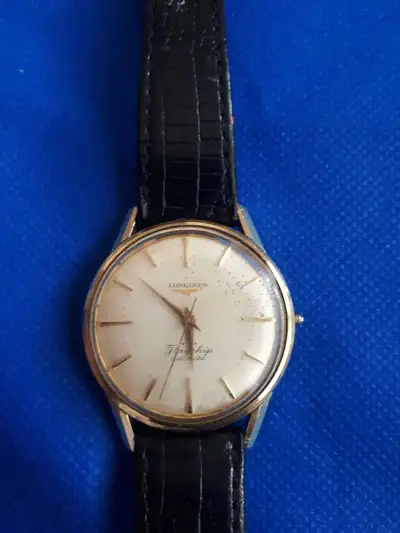 60-70s Longines Flagship automatic .340 cal mvmt 17 jewel. Runs excellent. Needs crown cap, and chry...