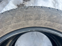 215/55R17 (2 tires only)