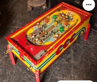 Searching for non working old junk pinball machine table 