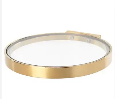 Gorgeous gold shelf brass and glass shelf, View more