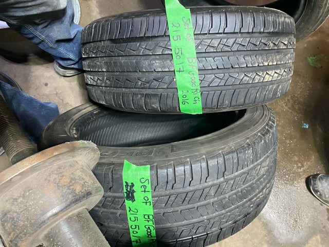 2 215 50 17 BFGoodrich allseasons tires $160 out of the door  in Tires & Rims in Windsor Region