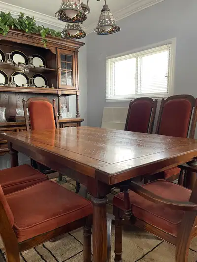 Oak Dining Room Set, View more