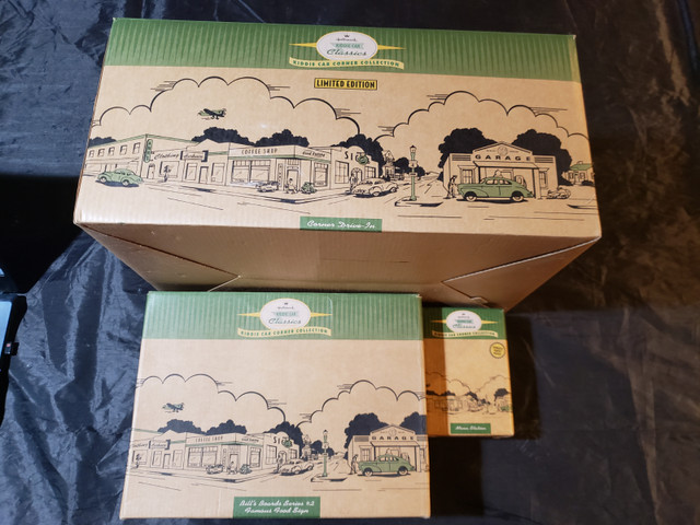 Hallmark Kiddie Car Classics set - Drive In, Famous Food, Menu in Arts & Collectibles in Hamilton