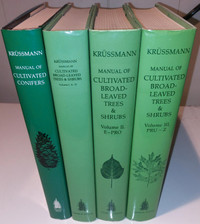 KRUSSMANN TREES SHRUBS CONIFERS HCDJ Book Set