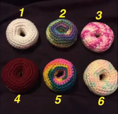 Handmade Crochet amigurumi donuts, View more