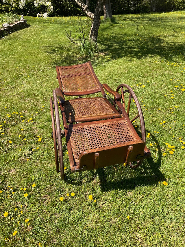Antique Wheelchair $450 in Arts & Collectibles in Trenton - Image 3