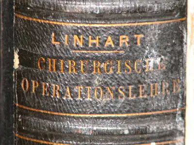 RARE 1867 German Book, Chirurgischen Operationslehre by Linhart, View more