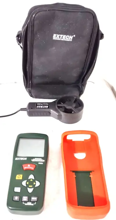 EXTECH CFM/CMM Thermo Anemometer InfraRed Thermometer AN200, View more