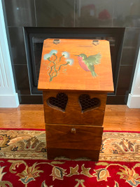 REDUCED!!  Hand-painted Wooden Vegetable Bin