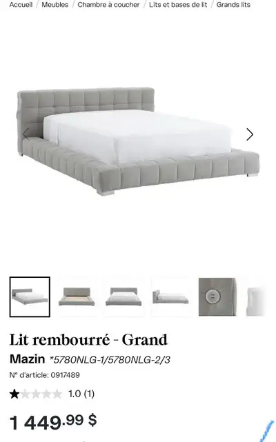 Lit rembourré-Queen, View more