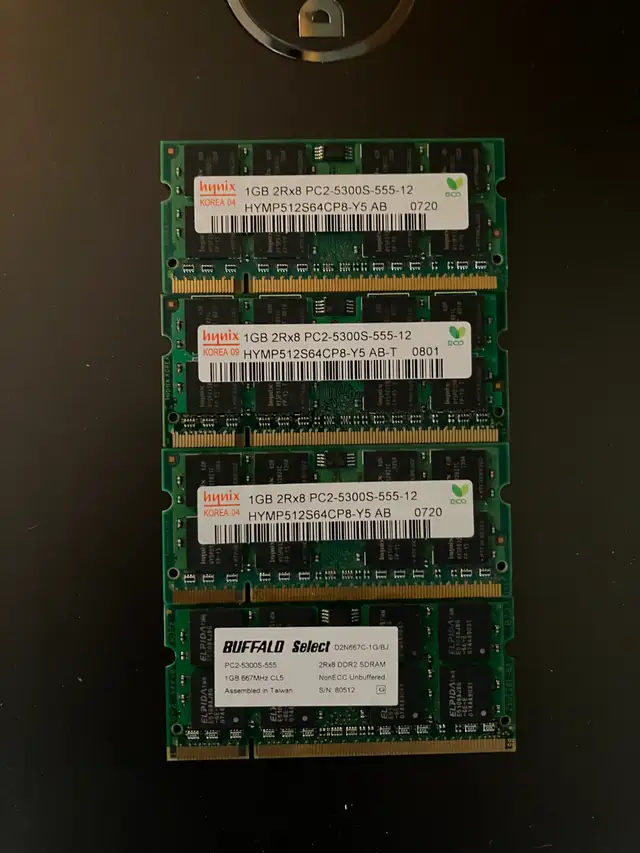 Laptop Memory 1GB 200-Pin DDR2 SO-DIMM DDR2 667 (PC2 5300)