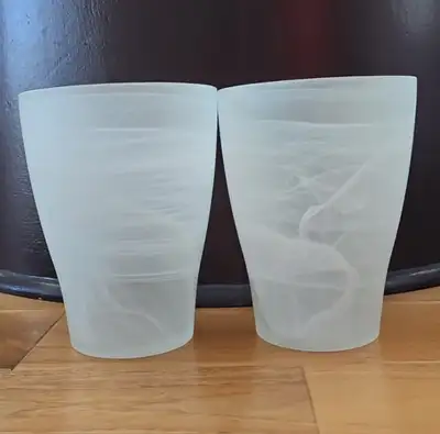 Set of Tall Frosted Plant Pots, View more