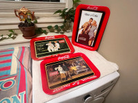 Collectible Coke Trays x4: READ AD PLS