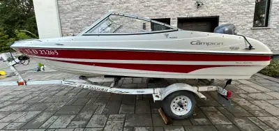 Campion Allante S485 BR propre et bien entretenu — un runabout bowrider fabriqué au Canada. Stable,...