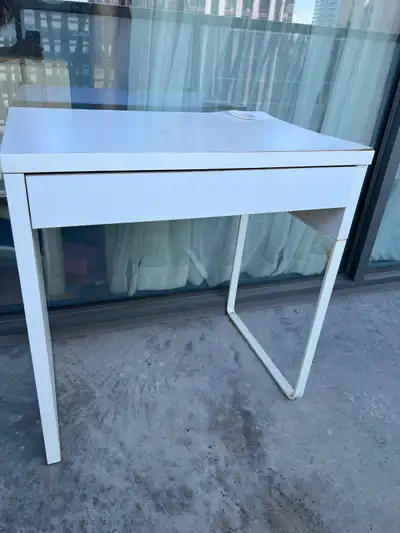 IKEA Compact White Desk with drawer (pick up only), View more