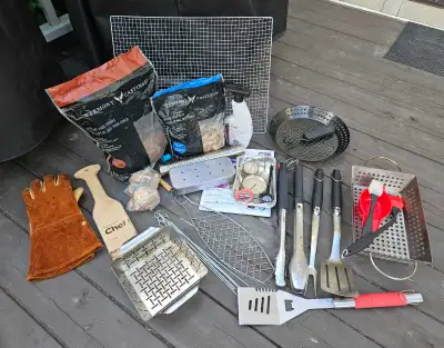 Huge BBQ Grill Tools & Smoker Bundle, View more