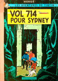 Vintage 1971 Collection Album Tintin "Vol 714 pour Sydney" Hergé