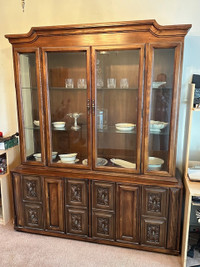 Beautiful Large Wooden China Cabinet