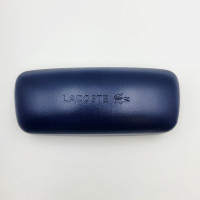 Lacoste Dark Blue Sunglass Eyeglass Case Navy Clam Shell Read