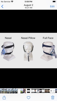 Cpap masks. Complete everything included 